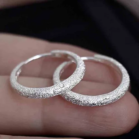 Серебряные серьги-кольца NovoPublic