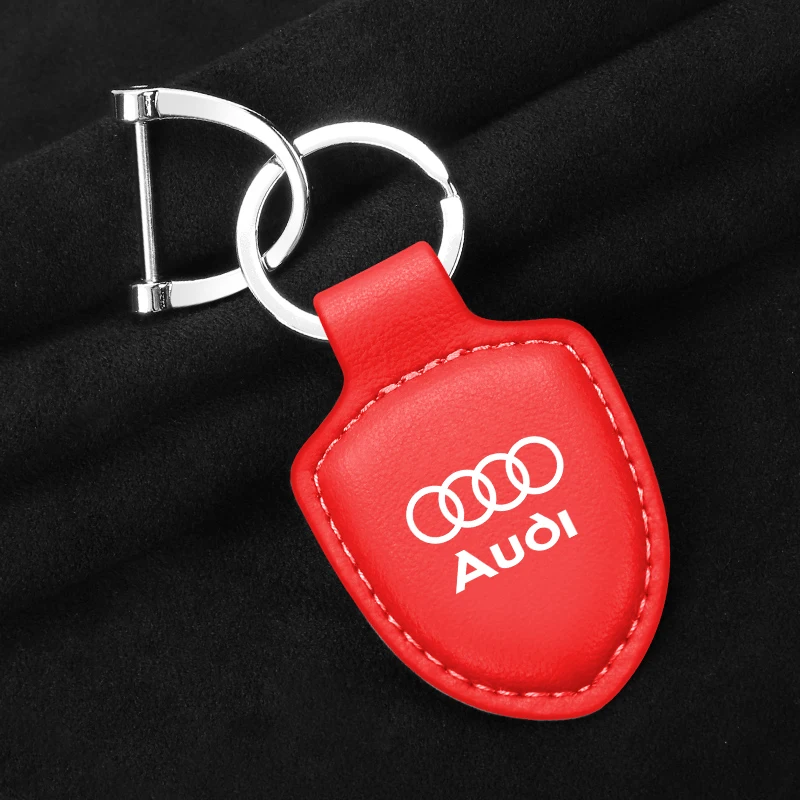 

Автомобильный кожаный брелок для ключей, аксессуары для Audi A1 A3 A4 A5 A6 A7 A8 Q2 Q3 Q5 Q7 Q8 Quattro S7 S8 S3 S4 RS5 RS6