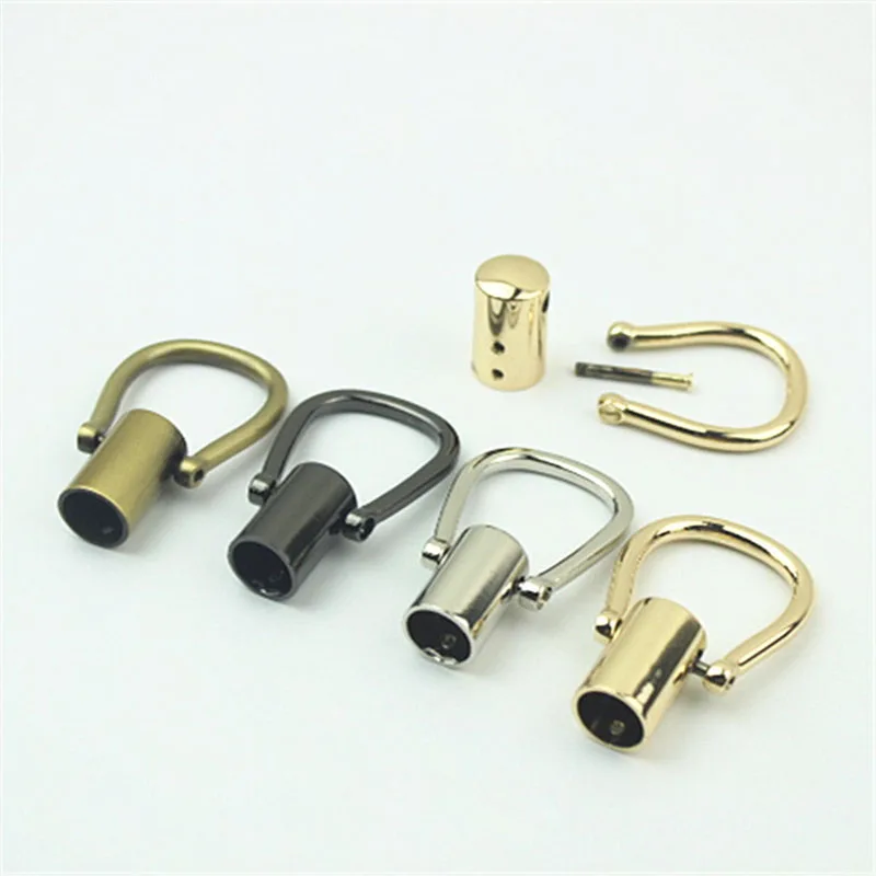 20Pcs Metal Bag Buckles Tassel Cap Clip Clasp Handbag Strap Cord Stopper Belt Hook Hanger DIY Hardware Accessories
