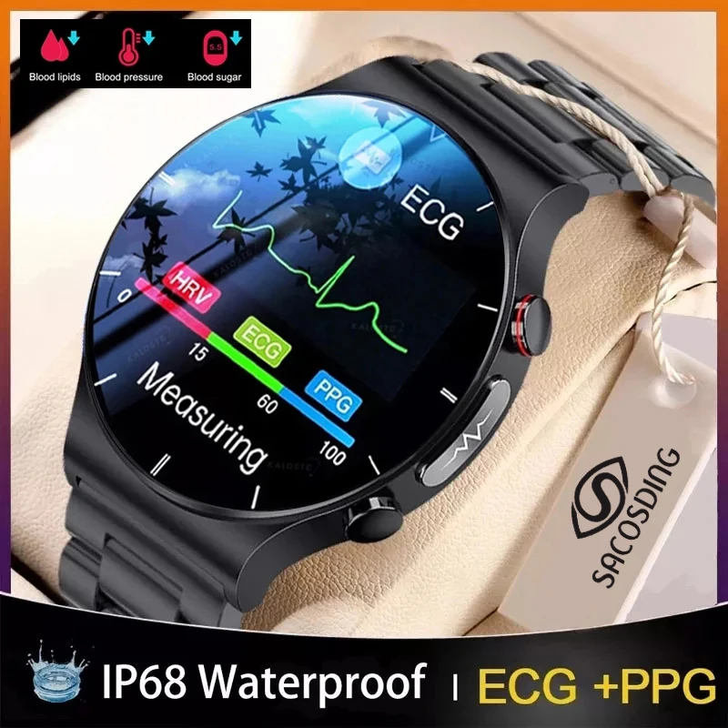 2022 Sports ECG+PPG Smart Watch Men Heart Rate Blood Pressure Watch Health Fitness Tracker IP68 Waterproof Smartwatch For Xiaomi