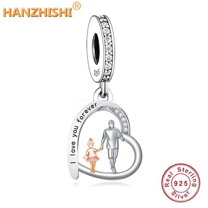 Подвеска-Шарм из серебра 925 пробы для руки отца или дочери | Украшения и