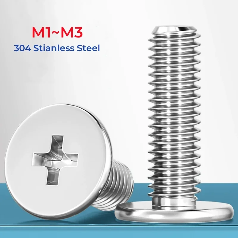 

Нержавеющие винты с плоской головкой M1 M1.2 M1.4 M1.6 M2 M2.5 M3