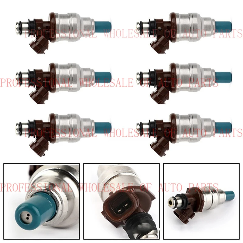 Фото Топливные форсунки V+ V+ 6 шт. 23250-65020 для Toyota 89-95 4Runner Pickup 3VZE 3.0L V6 №1