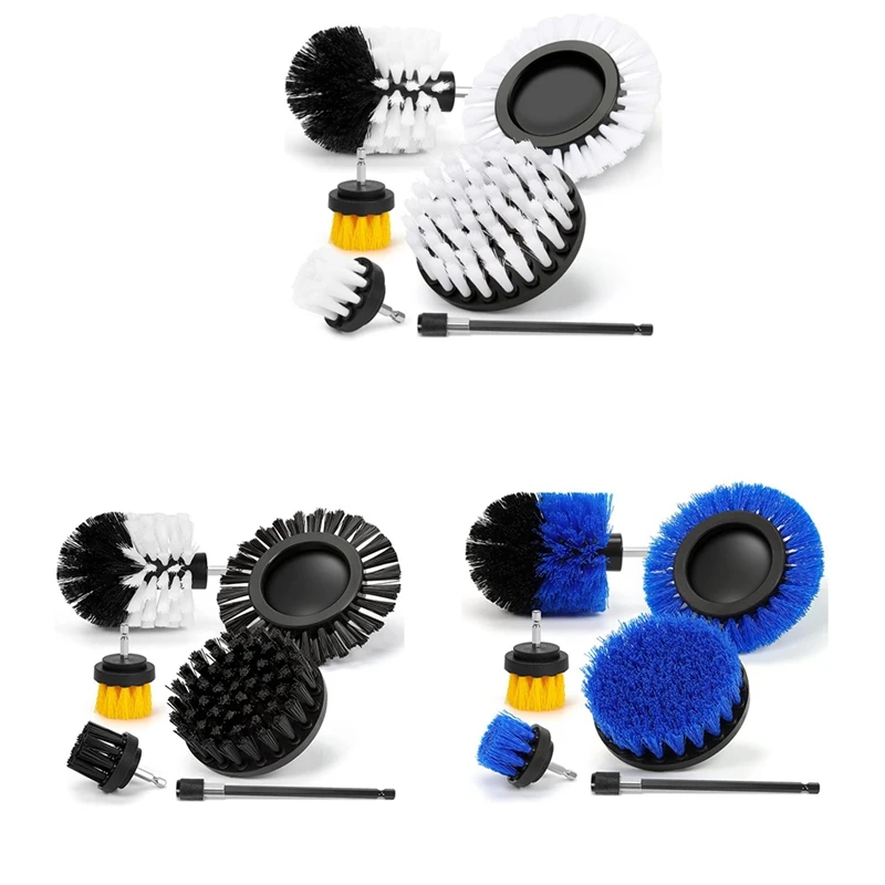 

6Pcs Drill Brush Attachment Set,Power Scrubber Cleaning Kit For Car Detailing,Bathroom,Kitchen,Floor,All Purpose