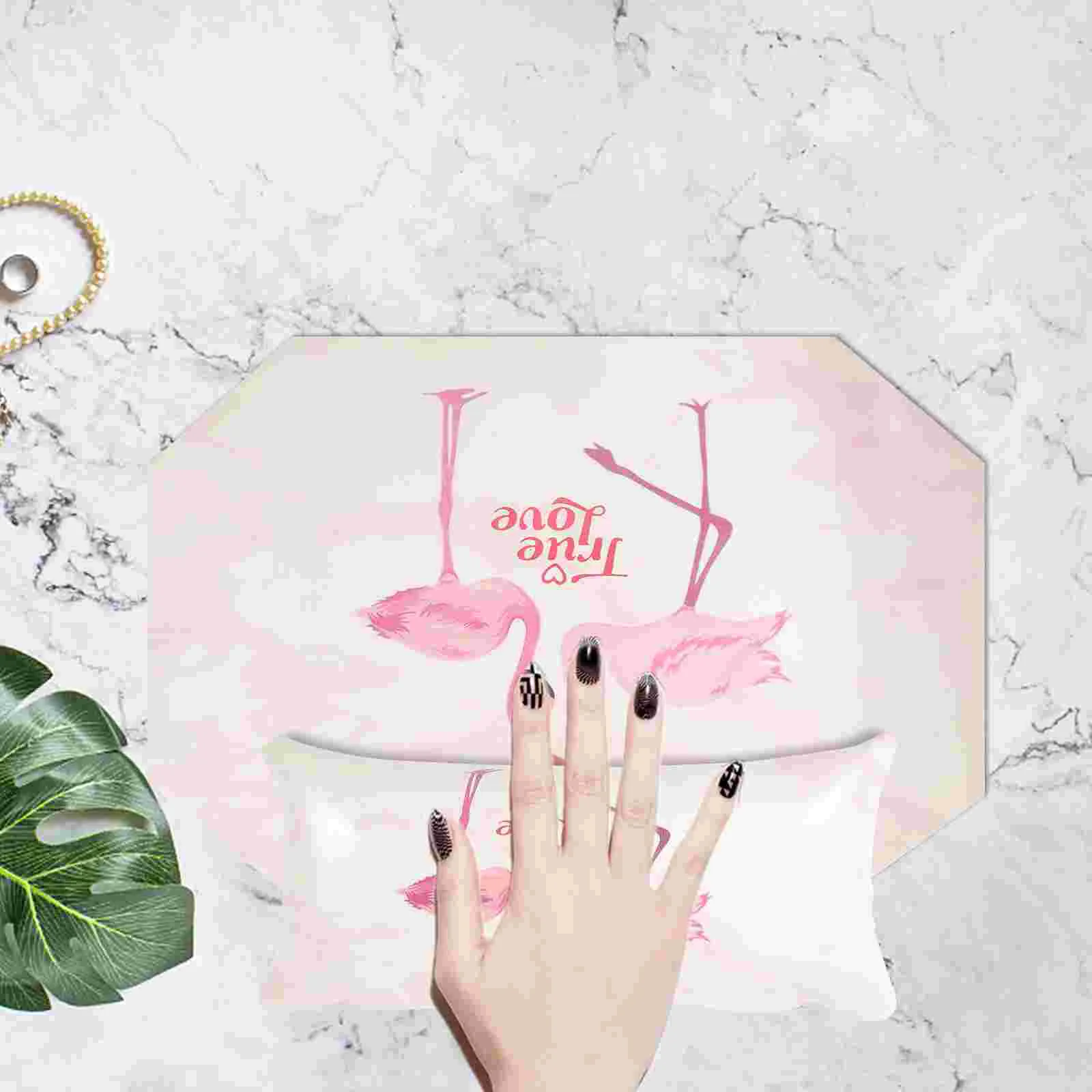 

Rest Nail Hand Arm Nails Pad Manicure Salon Armrest Mat Cushion Pillow Table Flamingo Pads Holder