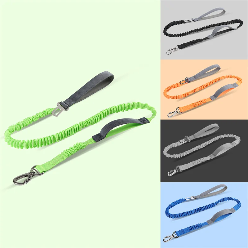 

Dog Leash 4-6FT/120-180CM Strong Bungee Dog Leash Multifunctional Dog Leashes for Medium Dogs Adjustable Dog Leash with Car S