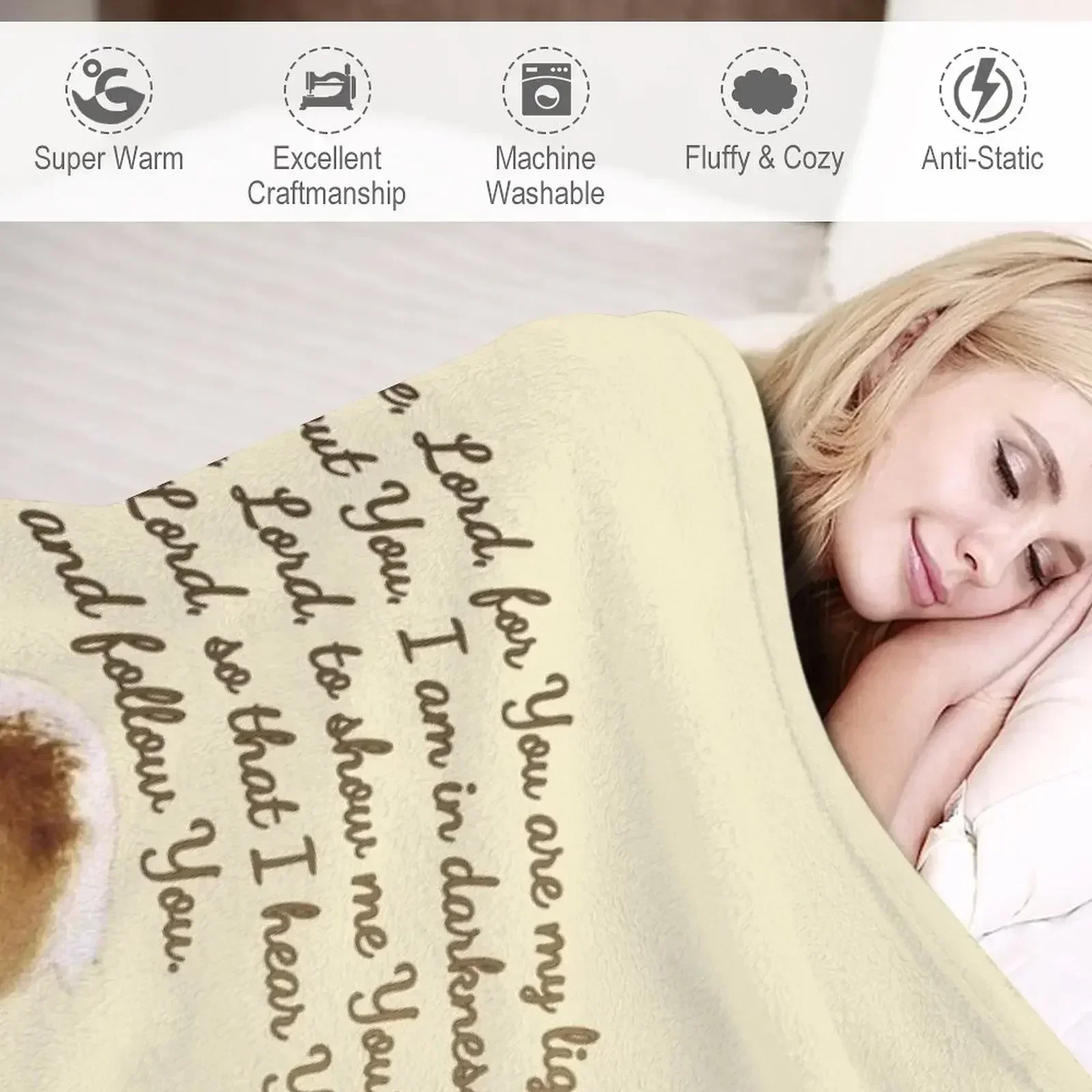 Padre Pio of Pietrelcina Stay with me Lord Throw Blanket For Sofa Thin Bed covers Soft Plaid Blankets