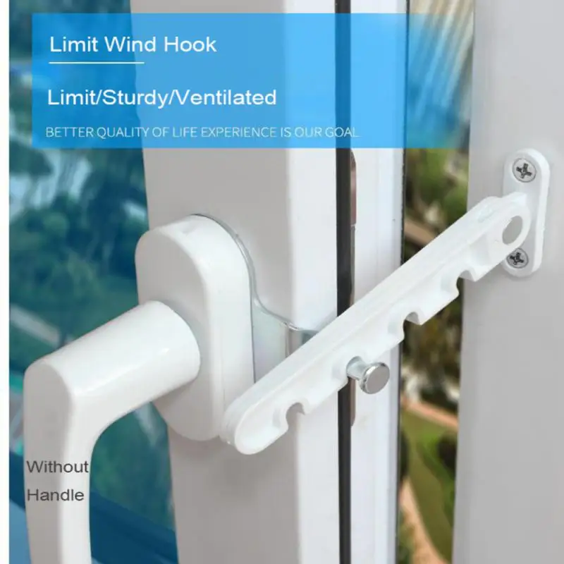 Plastic Steel Inward Opening Door And Window Stopper Window Position Stopper Retainer Child Safety Windproof Bracket Lock