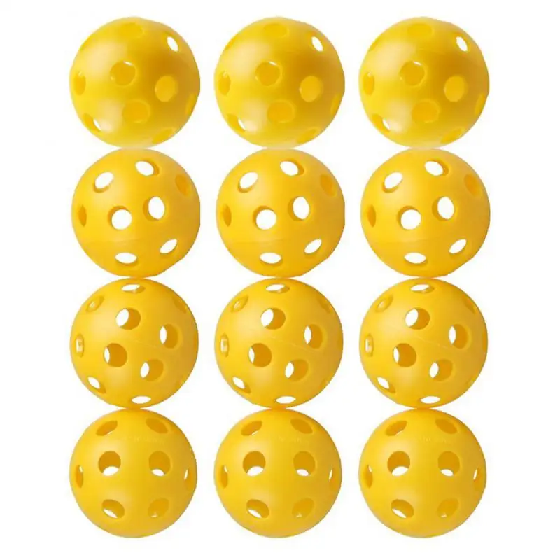 

12Pcs 26 hole Golf Training Balls Plastic Airflow Hollow with Hole Golf Balls Outdoor Golf Practice Balls Golf Accessories.
