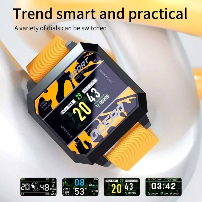 

Lokmat Ocean 2 Smartwatch for Men Women Sports Bracelet Accessories Heart Rate Monitoring Activity Tracking Anti-Fatigue A0NB