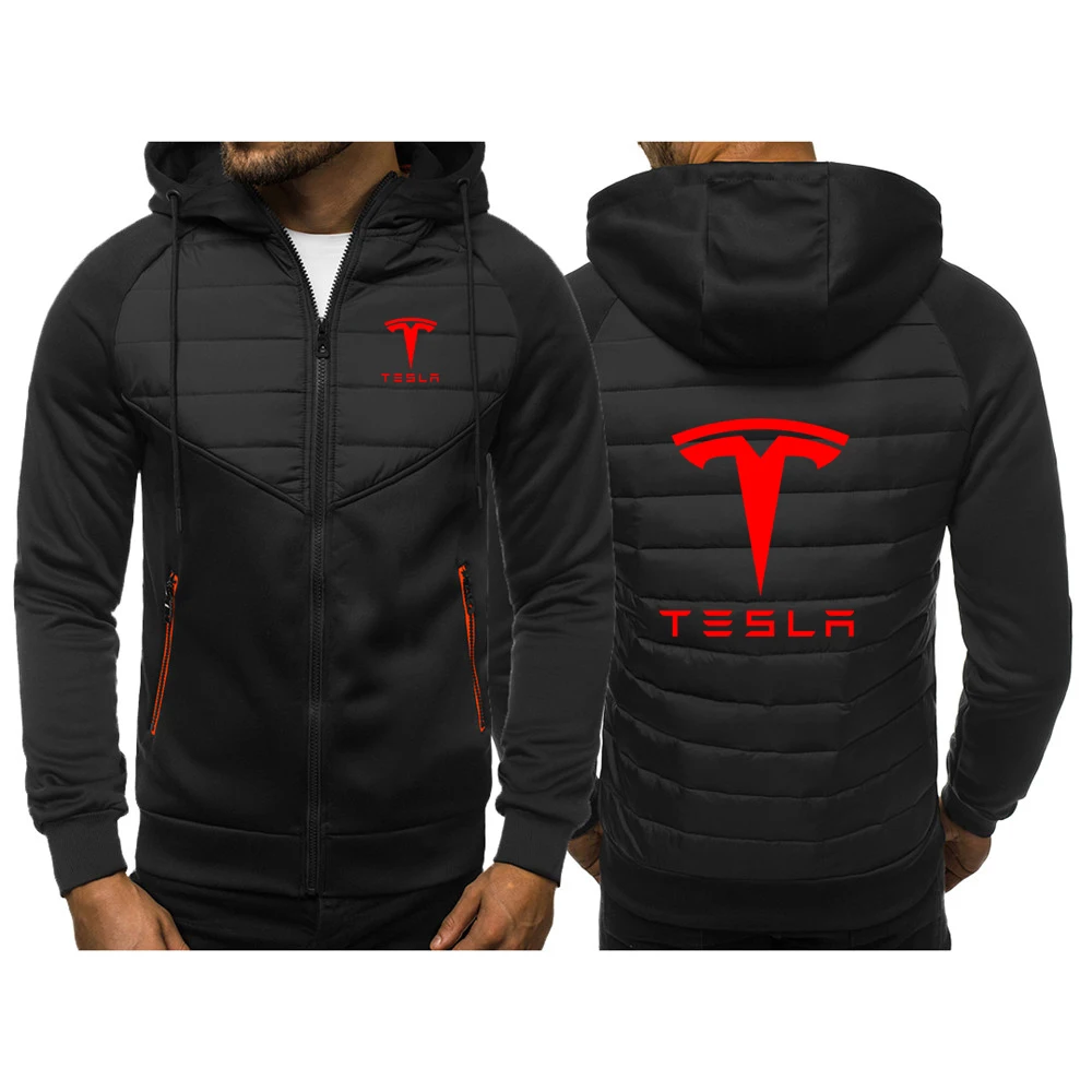 

Tesla Printed 2023 Winter Hooded Jackets Men's Harajuku Style Thicken Warm Males Hip Hop Clothes Hight Quality Overcoats