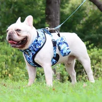 four piece new pet traction rope vest style dog chest harness set of small and medium sized dog leash available