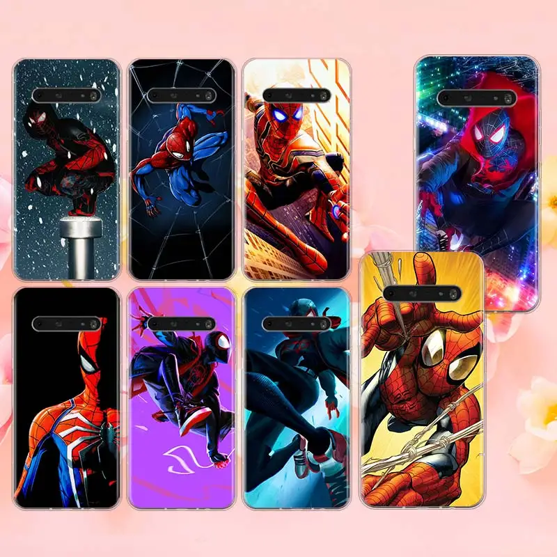 

Avengers Marvel Spider-Man For LG K92 K22 K71 K61 K51S K41S K50S Q60 V60 V50S V50 V40 V30 G8 X G8S ThinQ Transparent Phone Case