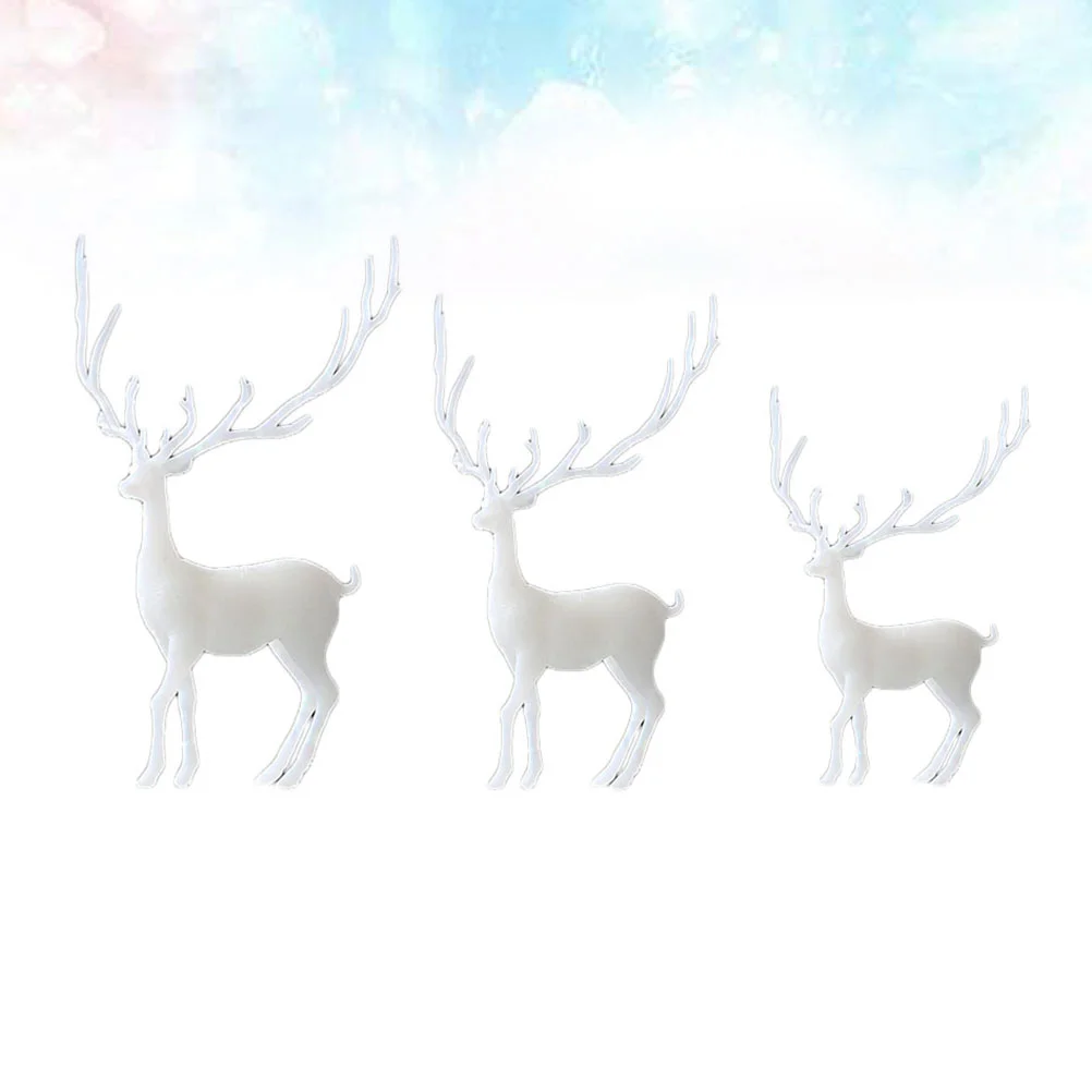 

Resin Deer Epoxy Mini Reindeer Filler Figurines Filling Mold Animal Micro Landscape Miniature Jewelry Crystal Making Terrarium