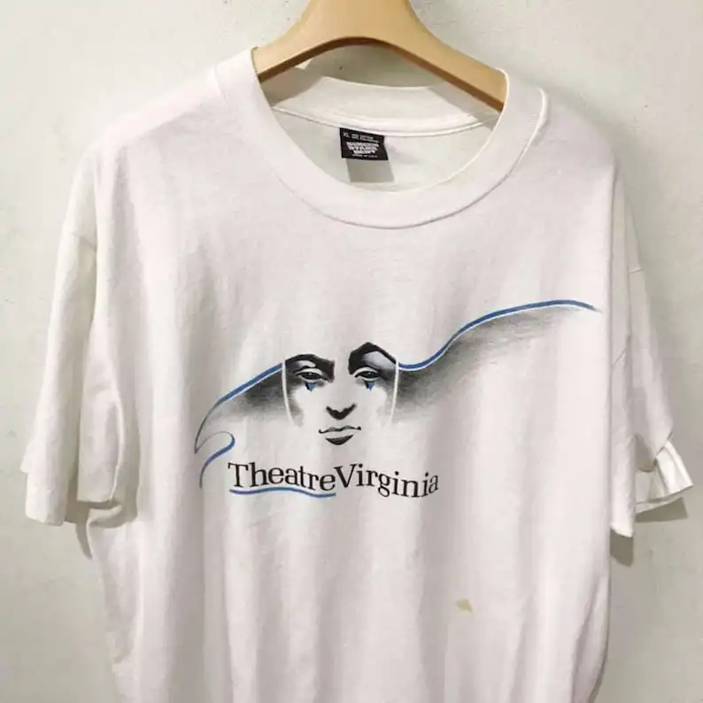 Винтажная футболка для niños и столовых приборов размер XL camiseta de musicales Broadway 1991