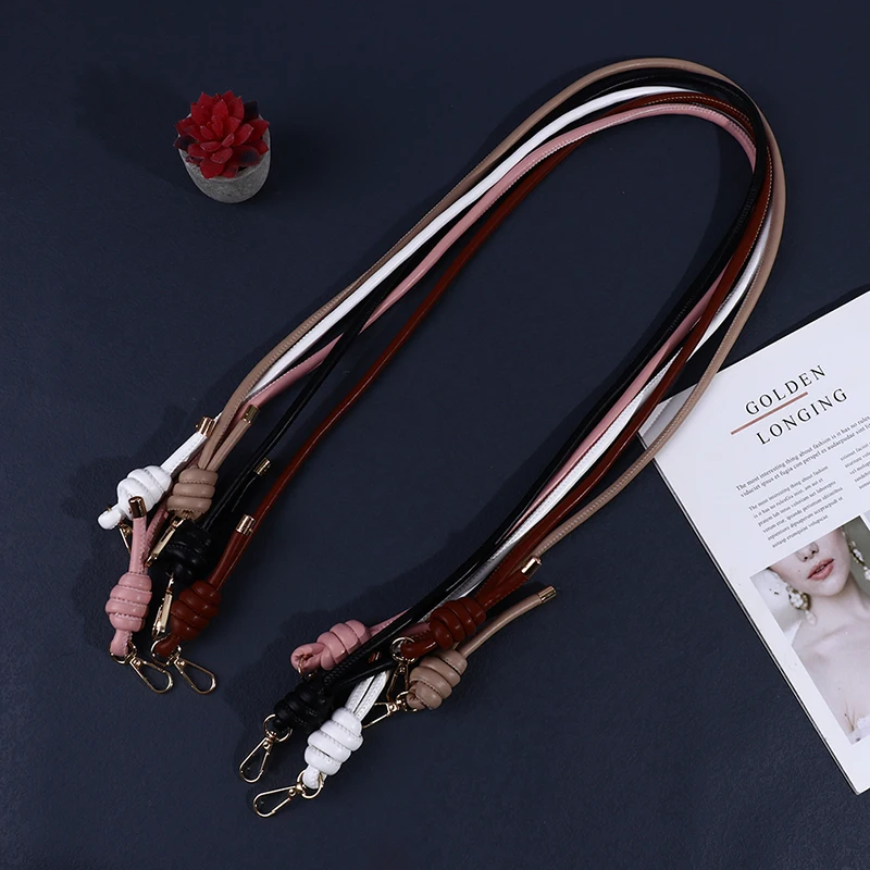 

Shoulder Bag Strap PU Leather Metal Chain Messenger Strap Women Bag Accessories Handbag Belts Strap Long DIY Purse Handle