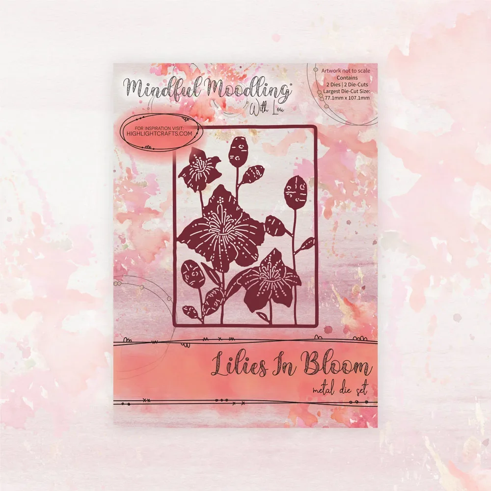 Крылья изящные лилии в цвете новинка 2024 металлические штампы сделай сам