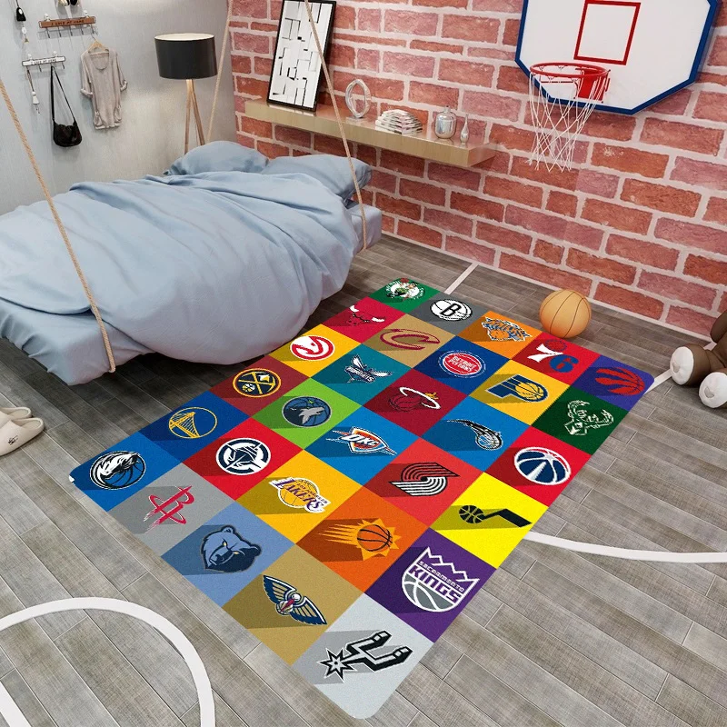 NBA sports basketball star printed carpet Brown Jordan Kobe James living room bedroom sofa floor mat
