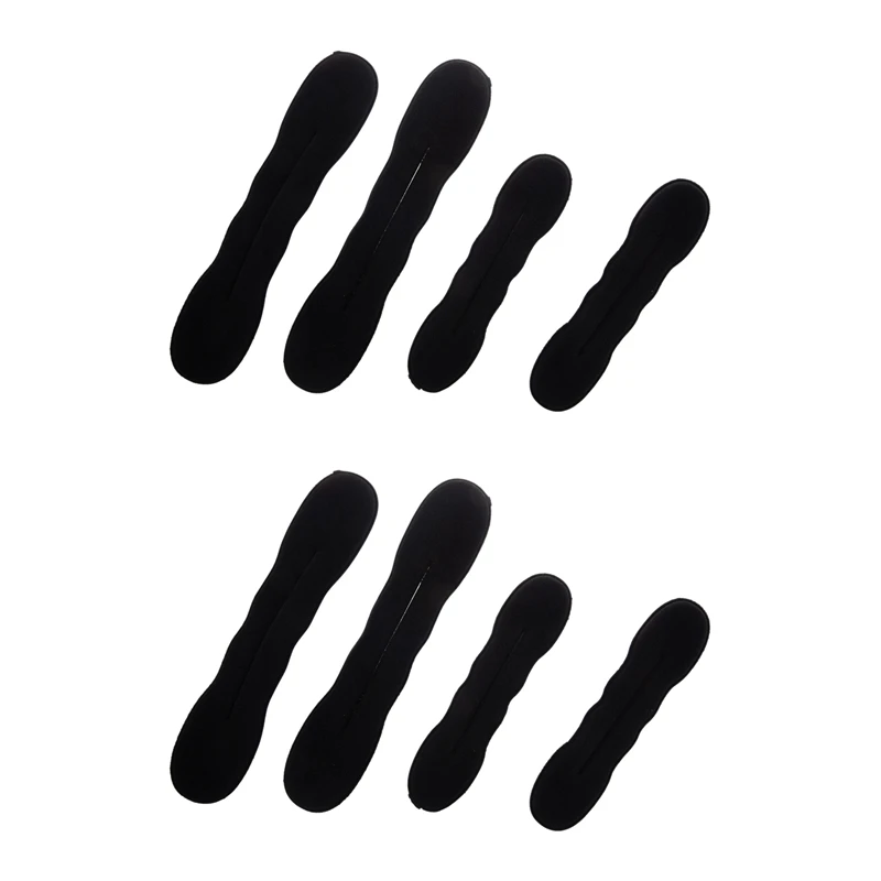 

8Pcs Magic Foam Sponge Clip Hair Styling Donut Bun Former Maker (2 Large+2 Small)