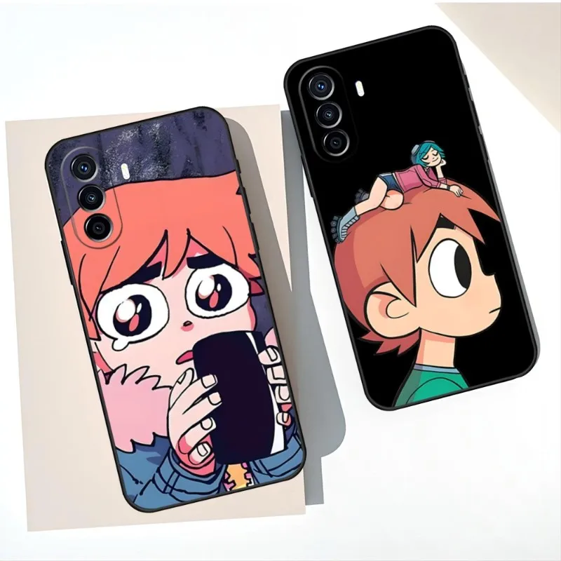 Мультяшный чехол Скотт Пилигрим против мира для телефона Huawei P30 P50 P40 P10 P20 P9 Pro Plus P8 2022 Psmart Z Nova 8I 8 8SE, чехол