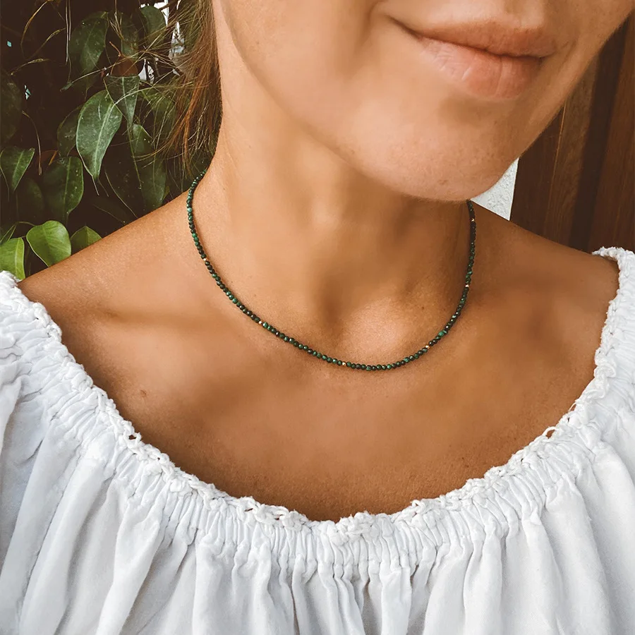 

Ожерелье из граненого Лабрадорита, нежное регулируемое ожерелье из 14-каратного золота с драгоценными камнями, женское уникальное ожерелье ...