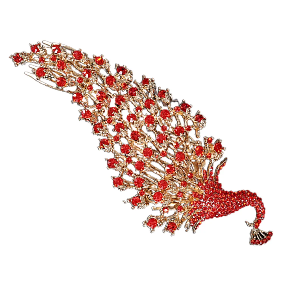 

Bridal Hair Comb Bride Peafowl Headpieces Headdress Wedding Accessories
