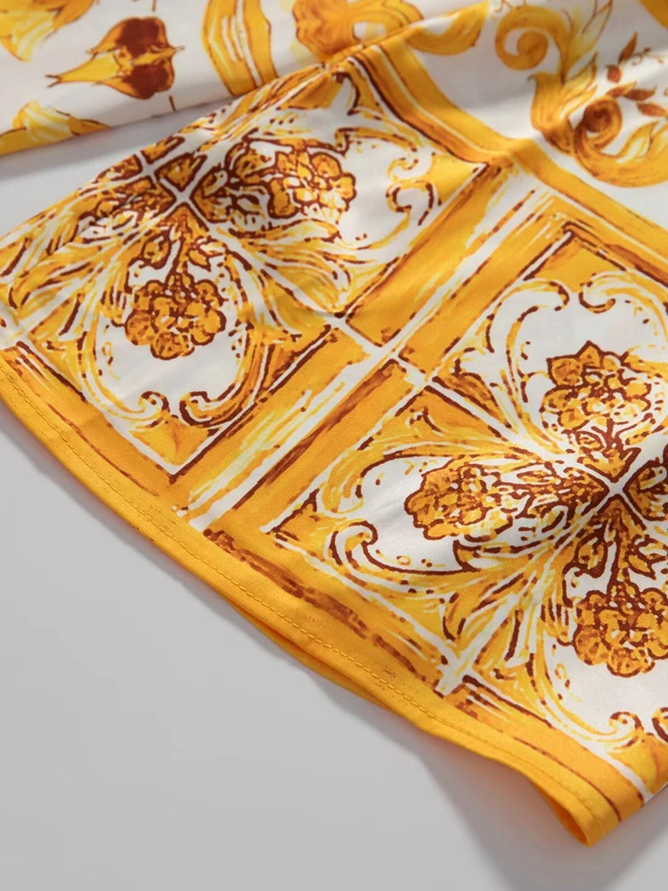 Женское длинное платье с расклешенным рукавом AELESEEN свободное Повседневное