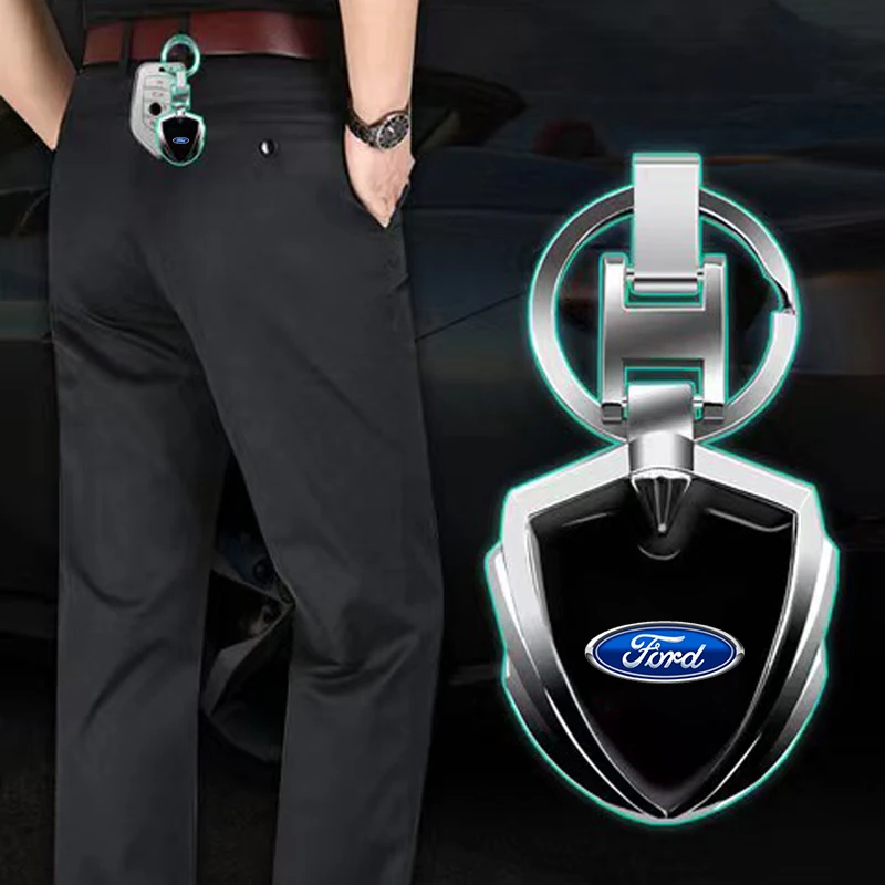 3D металлические брелоки для ключей с логотипом автомобиля брелок Стайлинг Ford Focus
