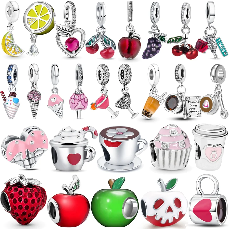 Подвески Couqcy из стерлингового серебра 925 пробы для браслета Pandora - форма круглой