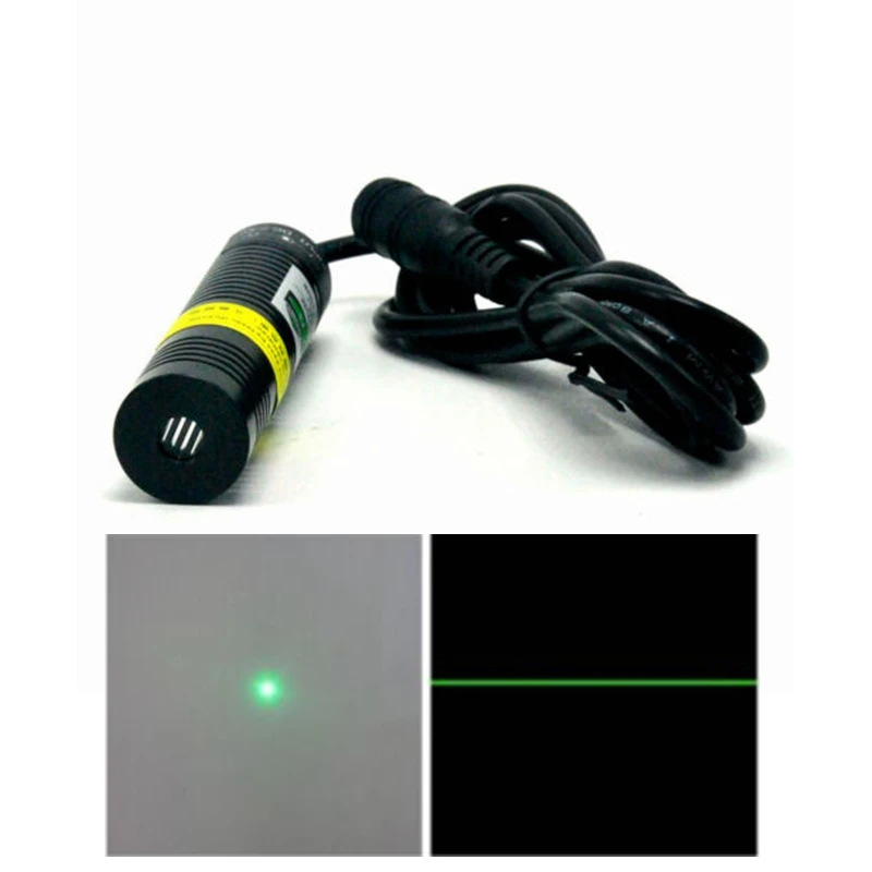18x75 мм 532 нм 10 мВт/30 мВт/50 мВт зеленая фототочка/Линейный луч Лазерный диодный модуль локатор