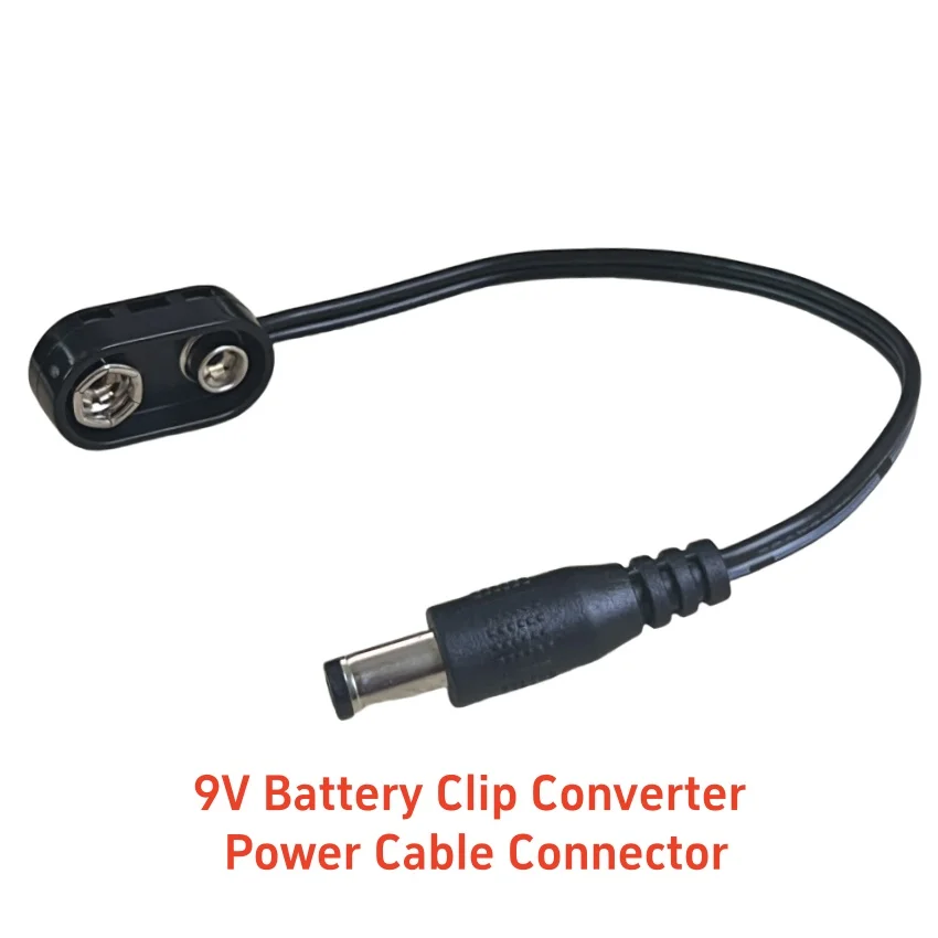 1 шт. 9 В зажим для аккумулятора преобразователь кабеля питания разъем педали