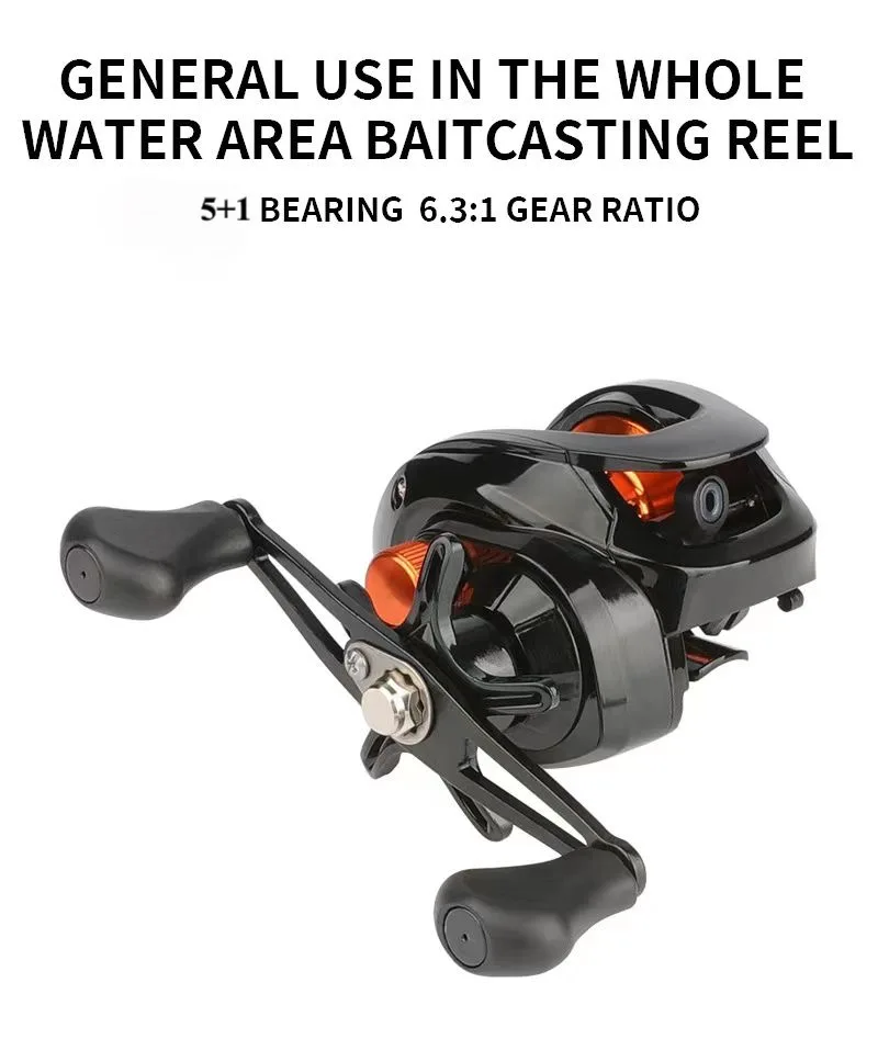 Рыболовная Катушка FISHIX Baitcast 5 + 1 Шарикоподшипники Металлическое Сиденье Гладкая