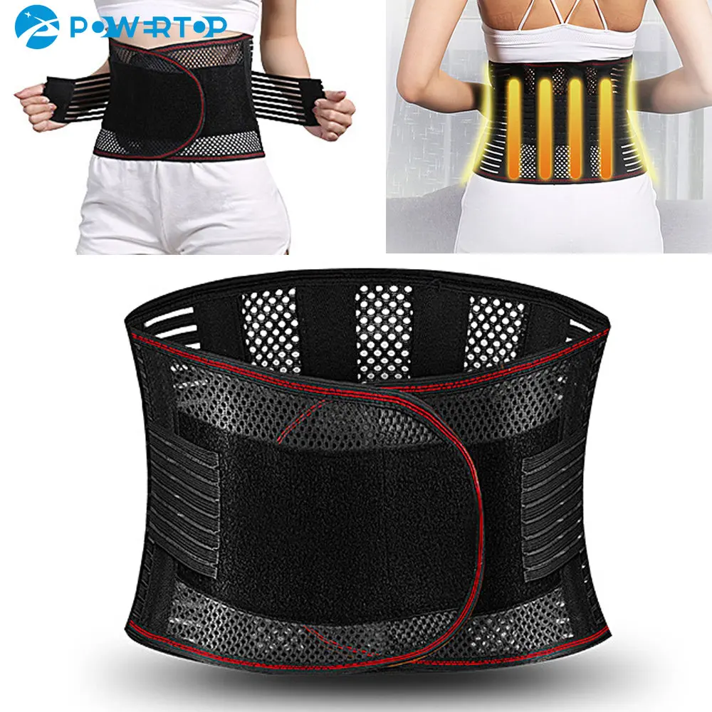 

Adjustable Waist Trainer Belt Men Women Lower Back Brace Spine Support Waist Belt Orthopedic Breathable Lumbar Corset