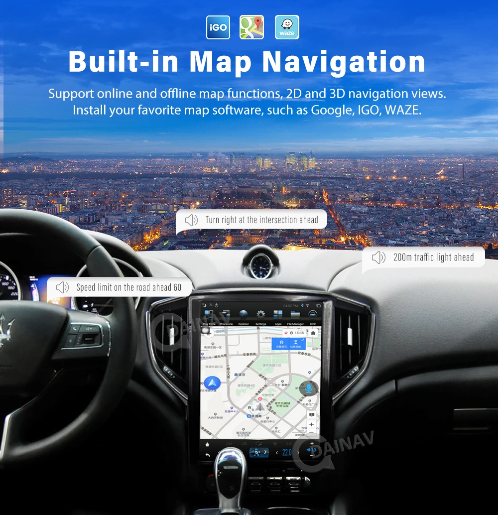 Автомагнитола Tesla 12 1 дюйма вертикальная Android для Maserati ghilii 2013 2014 2015 2016 - купить по