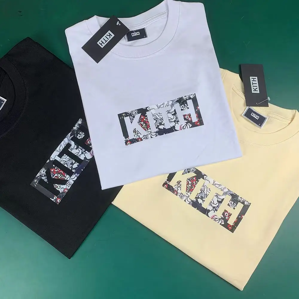 

This is Our Store's Recommended Niche Trendy Brand KITH Pure Cotton Round Neck Color Printed Men's and Women's Love T-shirt