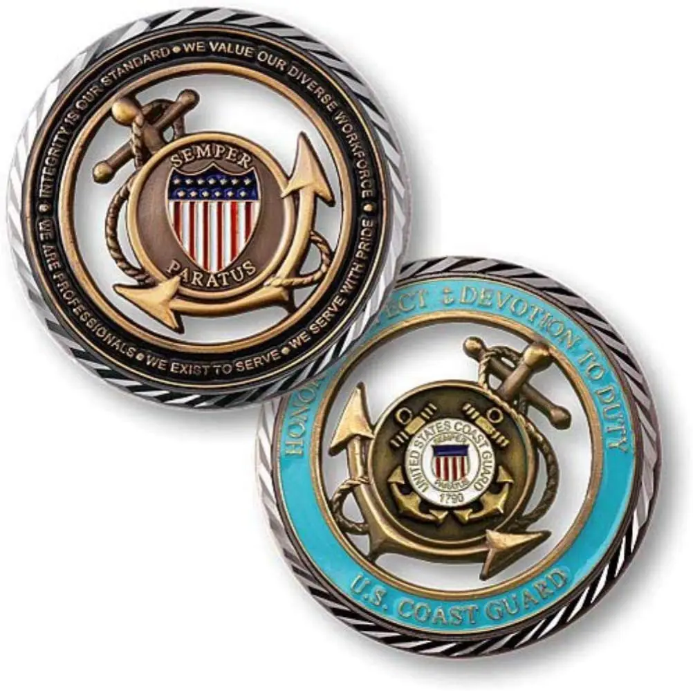 

U.S. Coast Guard Core Values Challenge Coin Collection Gifts
