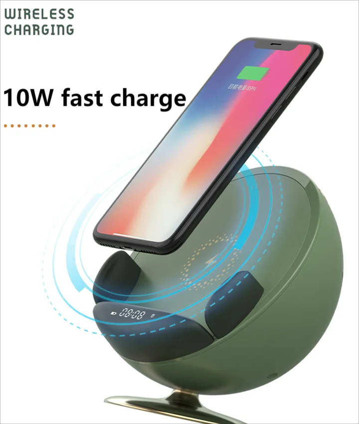 

Wireless Bluetooth Speaker Charging Mobile Phone Bracket Alarm Clock Computer Desktop Jack Subwoofer Home Theater Small Audio