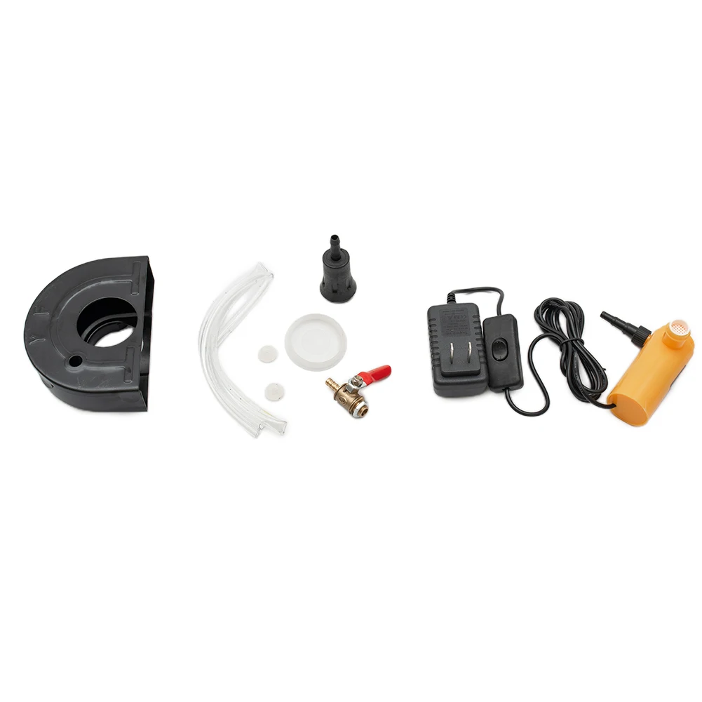 

Guard Protector Grinder Cover Carbon Steel Dust-Free Plastic Protective Water With Water Pump Yellow Brand New