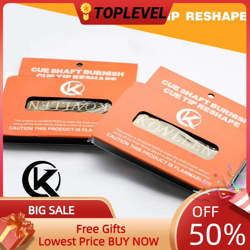 

KONLLEN Billiard Cue Shaft Burnish Cue Tip Reshape 2pcs/1box Maintenance Tool Tip Polisher Billar Polisher Billiards Accessories