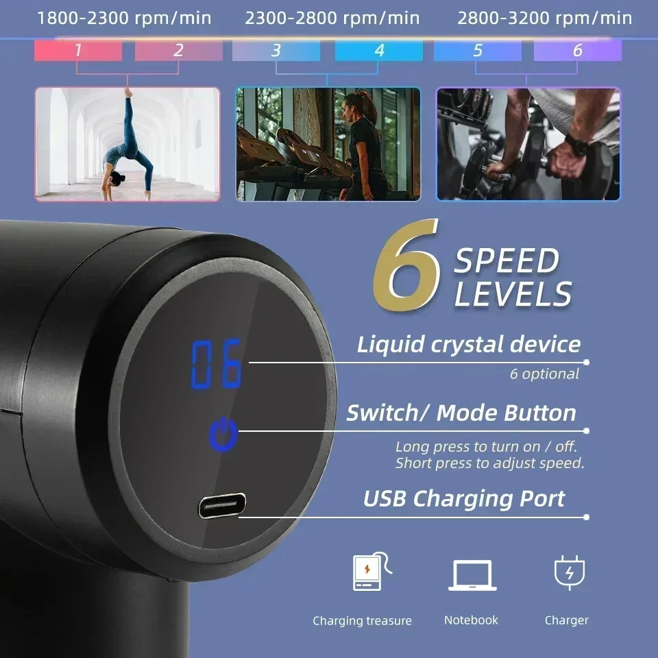 Мини-пистолет для расслабления мышц ручной массажер декомпрессии мини