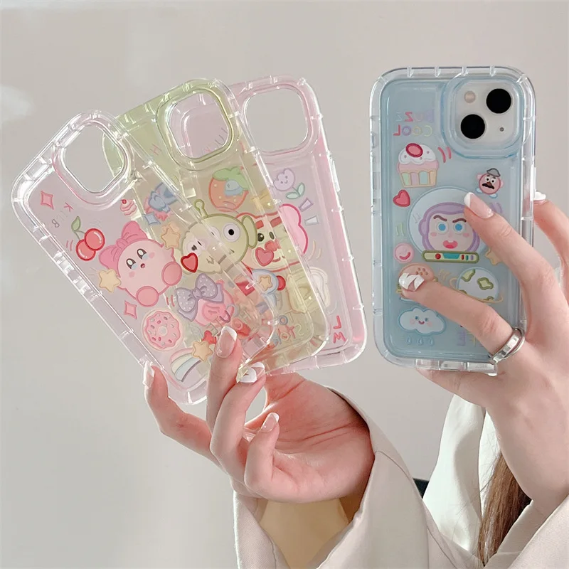 

Candy Color Transparent Cartoon Phone Case Cover for IPhone 14 Plus 11 12 13 14 Pro Max Shockproof Cases for IPhone 14 Case