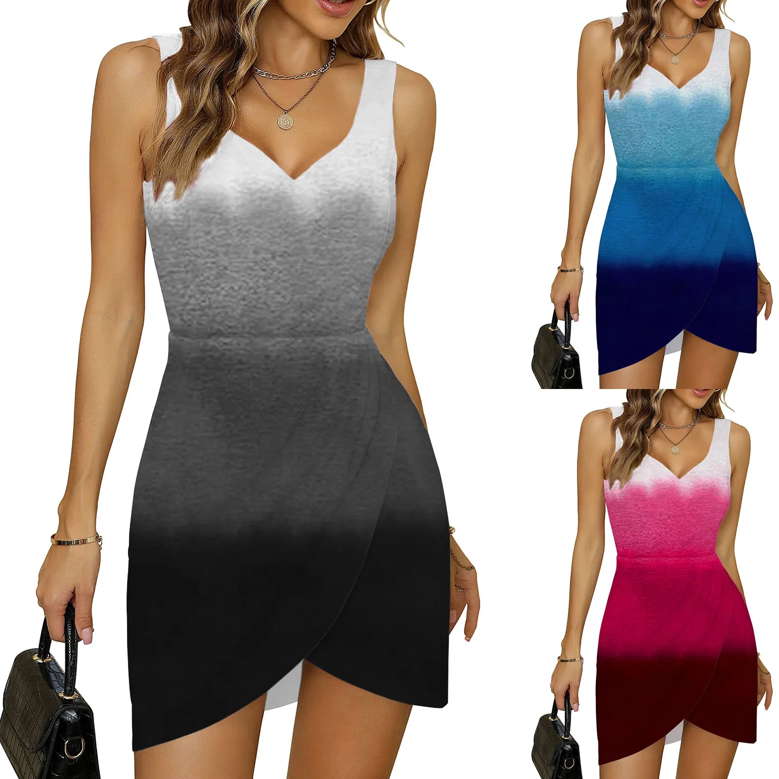 

Женские летние платья, коктейльное платье, элегантное винтажное платье с запахом, летние платья