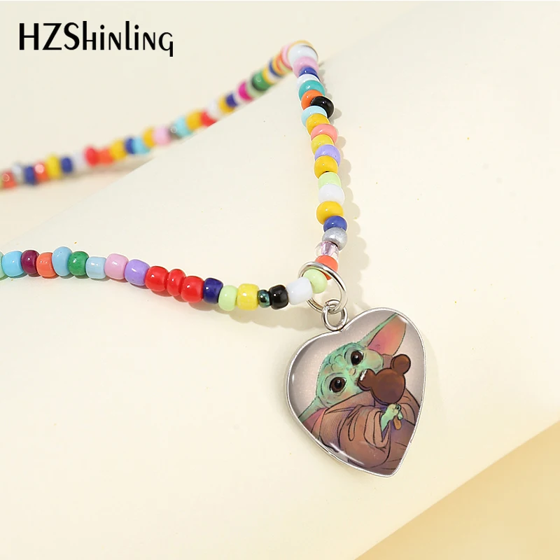 

Ожерелье в богемном стиле из мультфильма «Малыш йода»