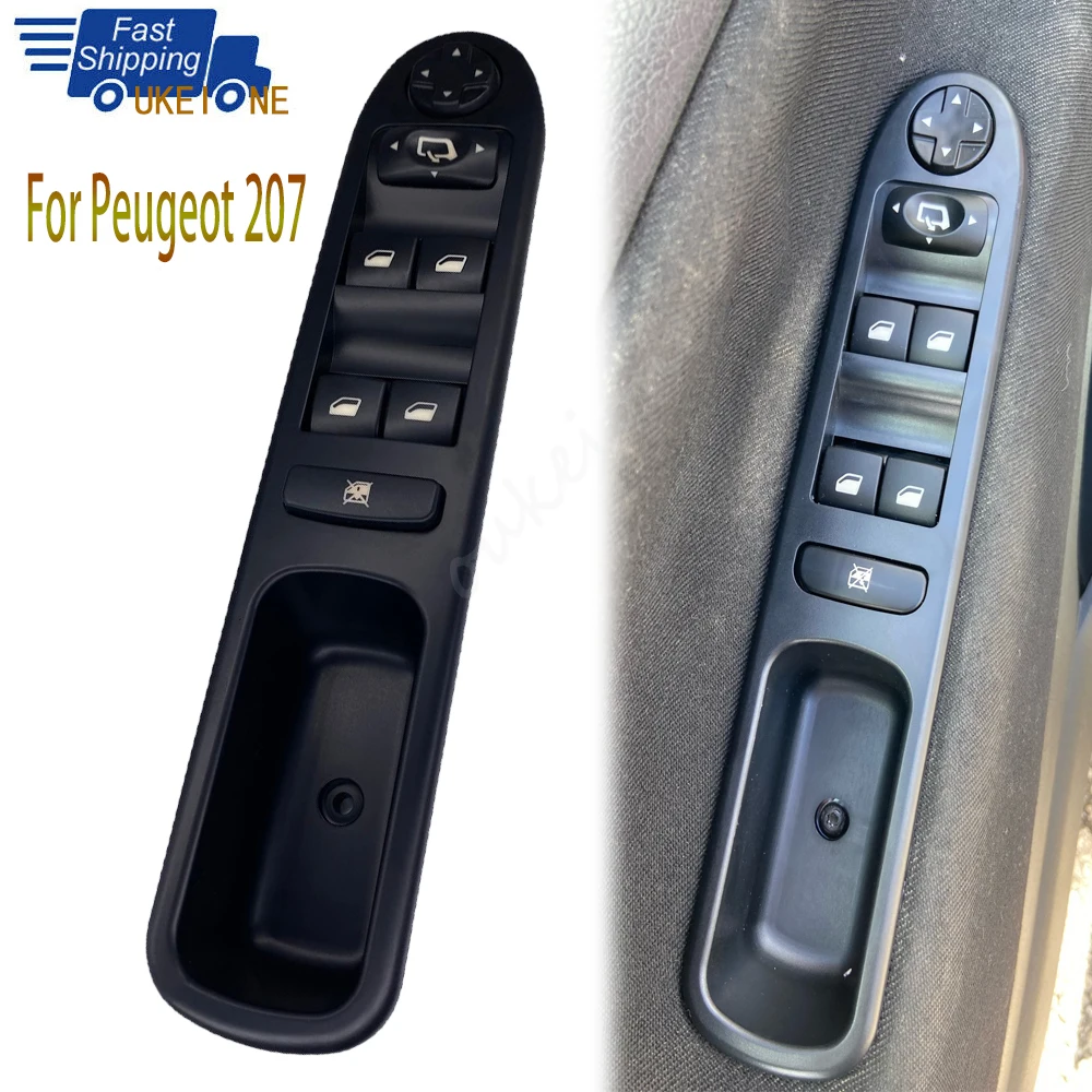 

6554.QG For Peugeot 207 2006-2014 Electric Power Master Window Control Lifter Switch 6554 QF 96642444XT Car Product Accessories