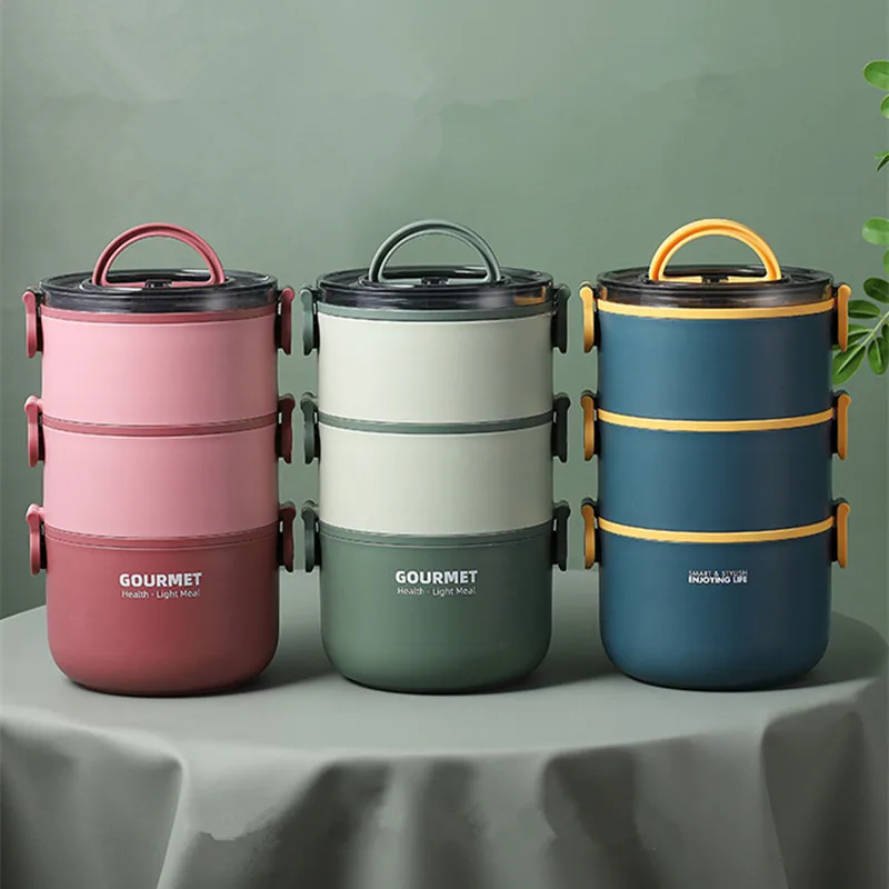 

Stainless Steel Thermal Lunch Box for Kids Adult School Insulation Food Lunch Bento Box Lunchbox Thermos Food Container