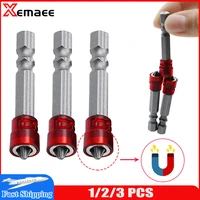 magnetic screwdriver bit ph2 cross head 14 inch hex shank screwdriver holder ring for house working electric screwdriver kit