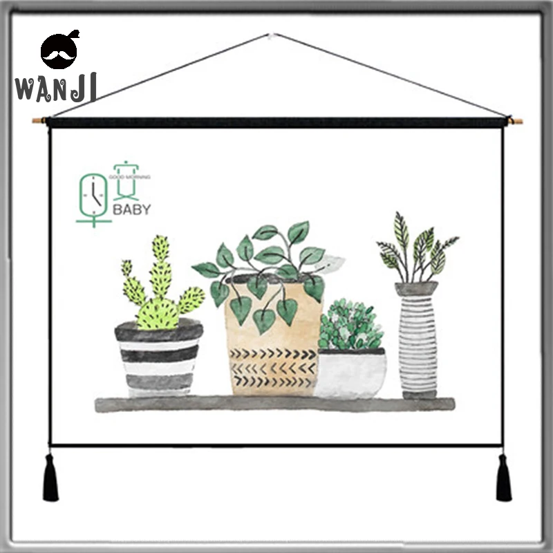 

WANJI Home Decor Room Decoration Accessories Cute Tapestry Tapestry Washable Background Fabric
