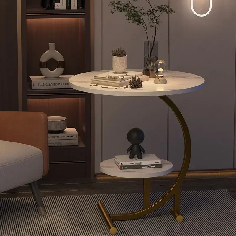 55 см угловые круглые журнальные столики центральные белые минималистичные