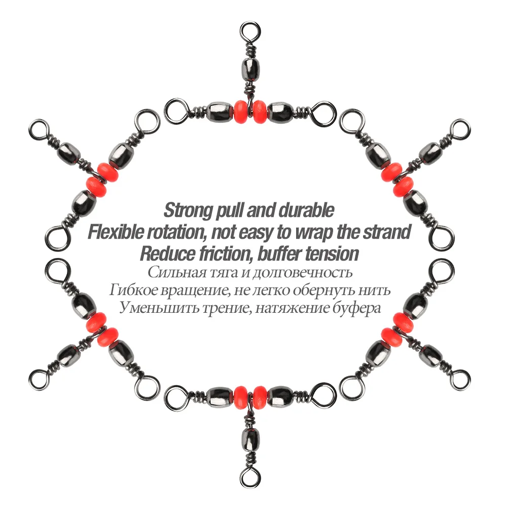 Рыболовные снасти 3-сторонний рыболовный крючок приманка тройной разъем вертлюг