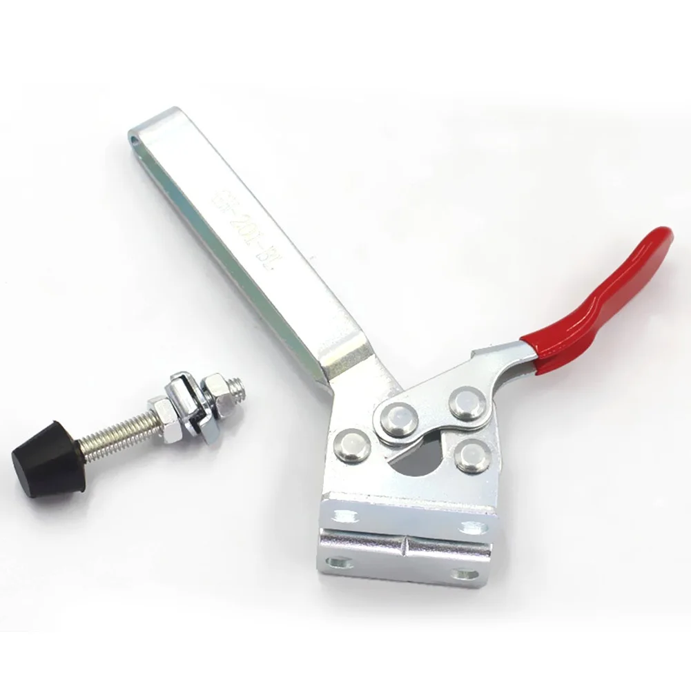 

Durable Toggle Clamp GH-201BL 198Lbs 90Kg Galvanized Iron High Carbon Steel Longer Quick Fixture Quick Release